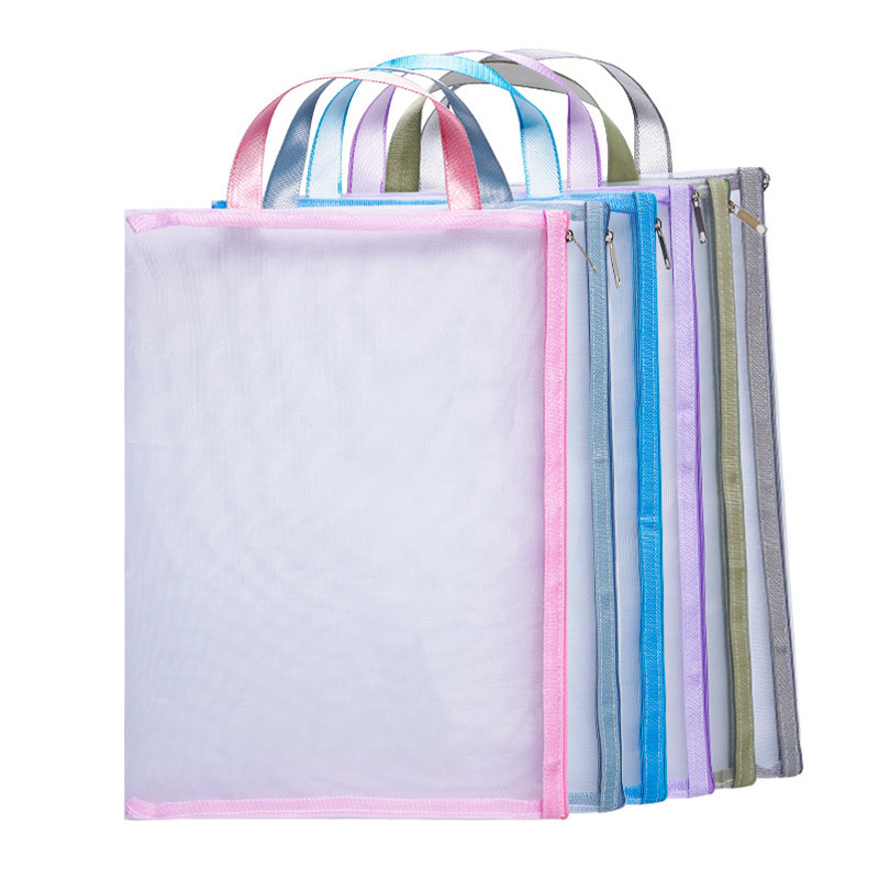 	Bolsas de malla con cremallera y logo