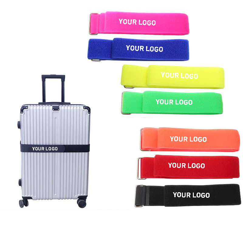	Cintas de equipaje con velcro con logo