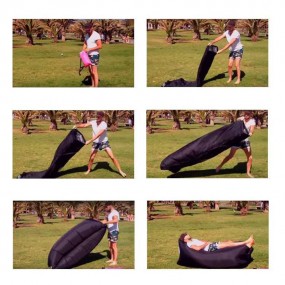 Sofá Inflable de Playa y Bolsa Lazy para Camping – XXL ...