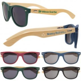Gafas de Sol Personalizadas con Patillas de Bambú y Pro...