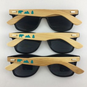 Gafas de Sol Personalizadas con Patillas de Bambú y Pro...