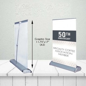 Mini Roll-Up en Formato A4 o A3 – Impresión de Displays...