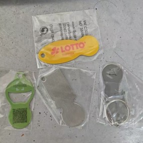 Fichas de Carrito y Llaveros Portamonedas Personalizado...
