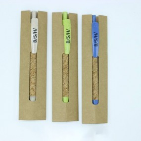 Bolígrafos de Corcho y Paja de Trigo Personalizados – B...