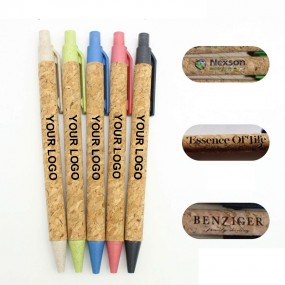 Bolígrafos de Corcho y Paja de Trigo Personalizados – B...