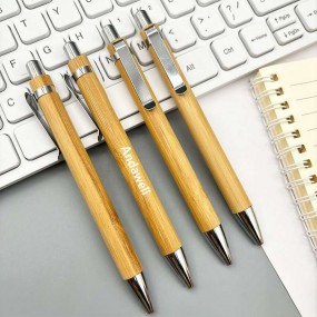 Bolígrafos de Bambú Personalizados con Logo – Bolígrafo...