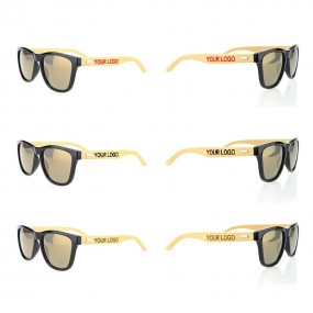 Gafas de Sol UV400 Personalizadas con Patillas de Bambú...
